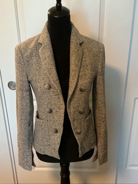 Theory Jackets & Blazers - Theory Jonita KB Parkdale Open Front Gray Blazer 4 NWOT 🇺🇸🇺🇸🇺🇸